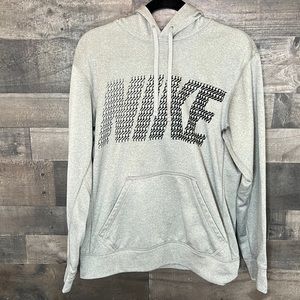 Gray and Black Nike Hoodie